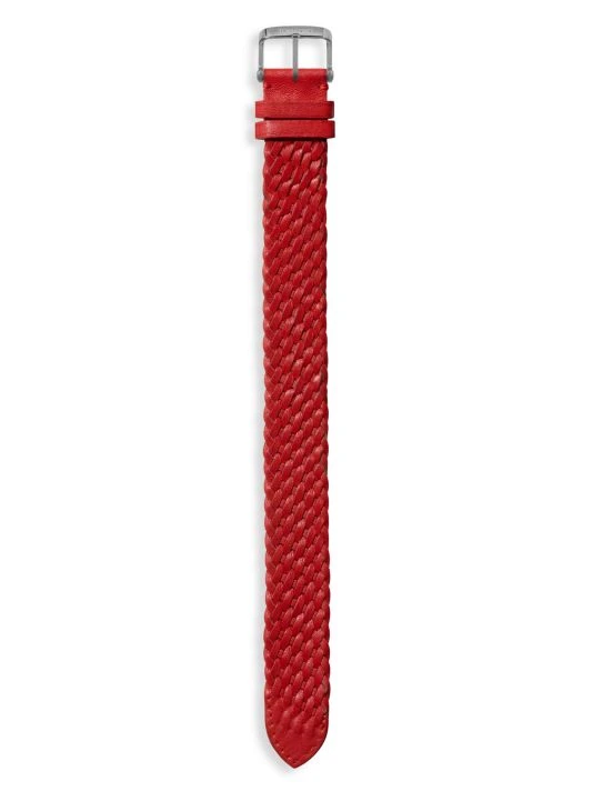 Tom Ford Braid Leather Watch Strap For Men Red 7 Tom Ford Braid Leather Watch Strap For Men Red - Image 7