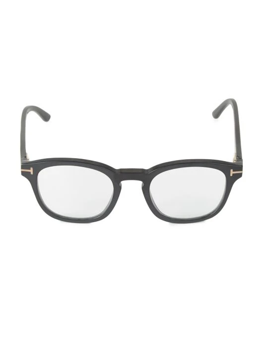 Tom Ford 49MM Square Blue Block Optical Glasses For Men 1 Tom Ford 49MM Square Blue Block Optical Glasses For Men