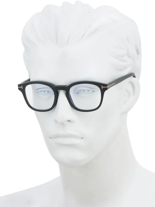 Tom Ford 49MM Square Blue Block Optical Glasses For Men 4 Tom Ford 49MM Square Blue Block Optical Glasses For Men - Image 4
