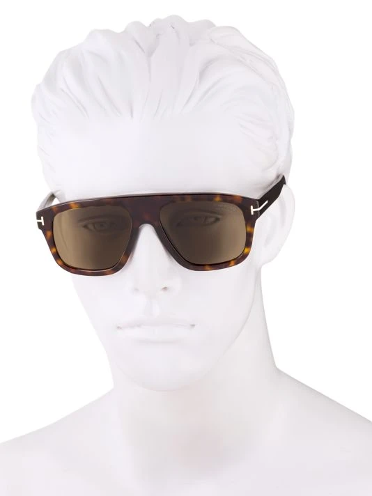Tom Ford 56MM Plastic Pilot Sunglasses For Men 3 Tom Ford 56MM Plastic Pilot Sunglasses For Men - Image 3