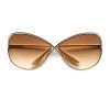 Tom Ford Miranda 68MM Oversized Round Sunglasses Gold