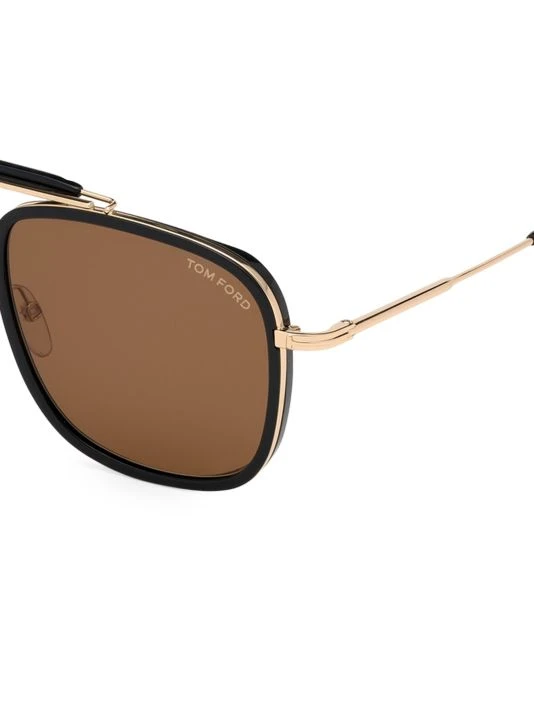 Tom Ford Huck 58MM Aviator Sunglasses For Men 2 Tom Ford Huck 58MM Aviator Sunglasses For Men - Image 2
