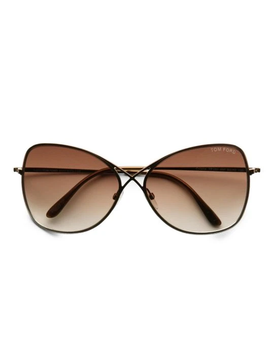 Tom Ford Colette 63MM Rimless Aviator Sunglasses Pink Brown 5 Tom Ford Colette 63MM Rimless Aviator Sunglasses Pink Brown - Image 5