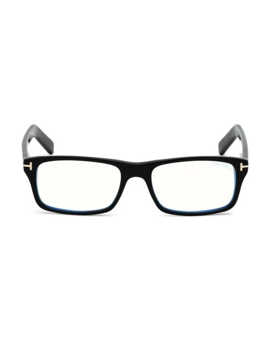 Tom Ford 55MM Square Blue Block Filter Optical Glasses For Men 1 Tom Ford 55MM Square Blue Block Filter Optical Glasses For Men