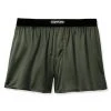 Tom Ford Stretch-Silk Logo Boxer Shorts For Men Olive Green