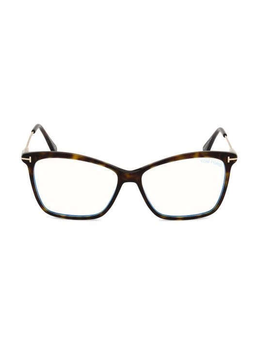 Tom Ford 56MM Square Blue Filter Eyeglasses 1 Tom Ford 56MM Square Blue Filter Eyeglasses