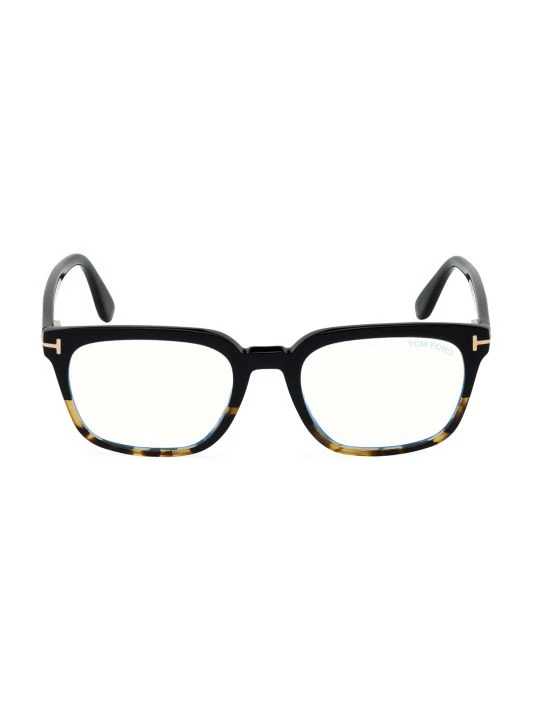 Tom Ford 53MM Tortoiseshell Square Blue Block Optical Glasses For Men 1 Tom Ford 53MM Tortoiseshell Square Blue Block Optical Glasses For Men