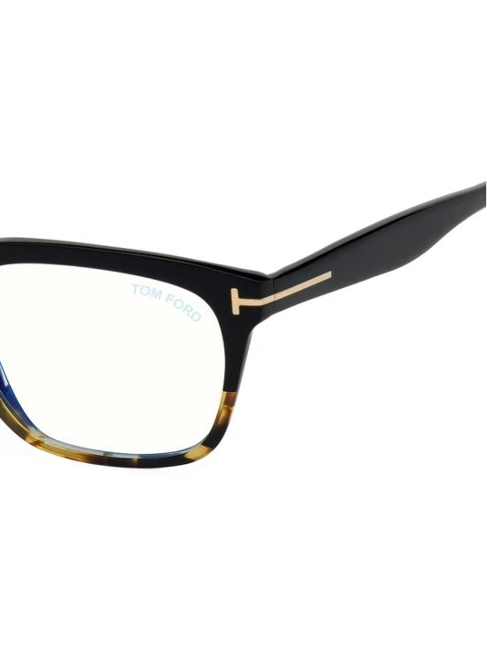 Tom Ford 53MM Tortoiseshell Square Blue Block Optical Glasses For Men 3 Tom Ford 53MM Tortoiseshell Square Blue Block Optical Glasses For Men - Image 3