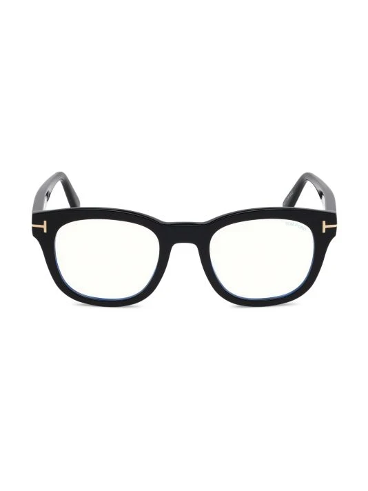 Tom Ford 50MM Geometric Blue Block Optical Glasses 1 Tom Ford 50MM Geometric Blue Block Optical Glasses