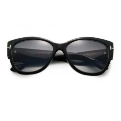 Tom Ford Anoushka 57MM Cat Eye Sunglasses Black-beige
