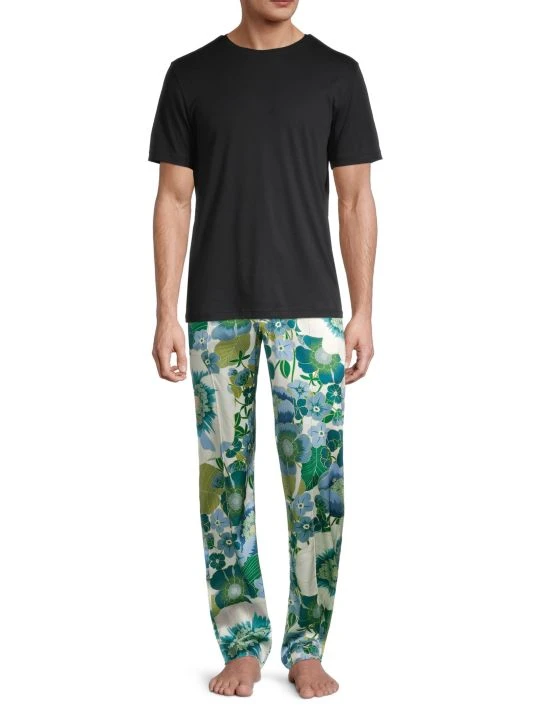 Tom Ford Poppy-Print Stretch-Silk Pants For Men 2 Tom Ford Poppy-Print Stretch-Silk Pants For Men - Image 2