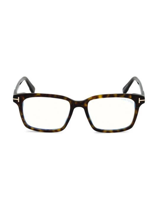 Tom Ford 51MM Square Blue Block Eyeglasses For Men 1 Tom Ford 51MM Square Blue Block Eyeglasses For Men