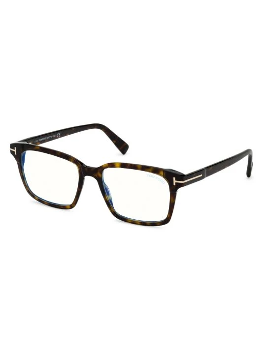 Tom Ford 51MM Square Blue Block Eyeglasses For Men 2 Tom Ford 51MM Square Blue Block Eyeglasses For Men - Image 2