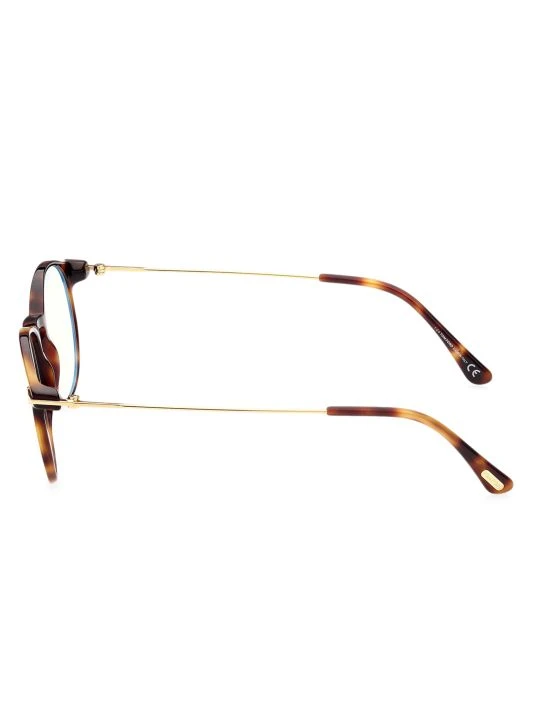Tom Ford 51MM Blue Filter Round Glasses For Men 4 Tom Ford 51MM Blue Filter Round Glasses For Men - Image 4