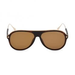 Tom Ford 57MM Injected Pilot Sunglasses For Men
