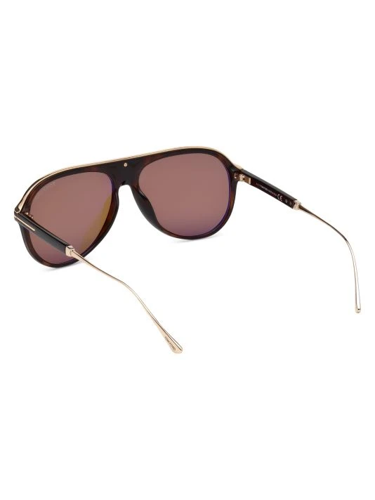 Tom Ford 57MM Injected Pilot Sunglasses For Men 5 Tom Ford 57MM Injected Pilot Sunglasses For Men - Image 5