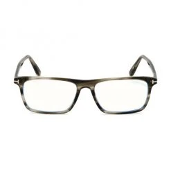 Tom Ford 56MM Rectangular Blue Block Eyeglasses For Men