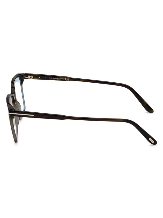 Tom Ford 54MM Blue Block Rectangular Optical Glasses For Men 4 Tom Ford 54MM Blue Block Rectangular Optical Glasses For Men - Image 4