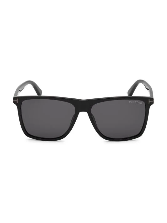 Tom Ford 57MM Rectangular Plastic Sunglasses For Men 1 Tom Ford 57MM Rectangular Plastic Sunglasses For Men