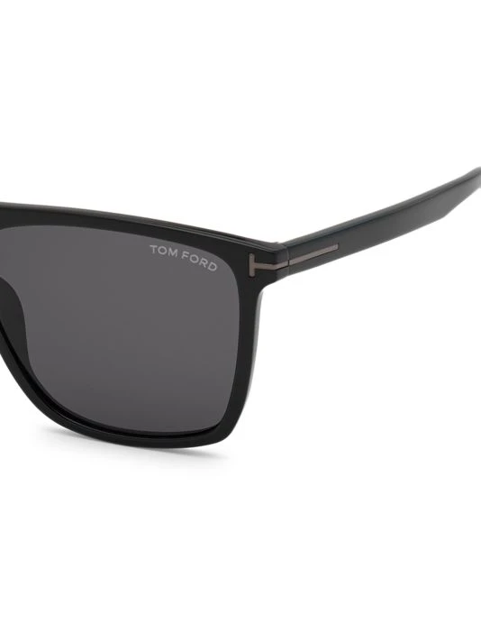 Tom Ford 57MM Rectangular Plastic Sunglasses For Men 3 Tom Ford 57MM Rectangular Plastic Sunglasses For Men - Image 3