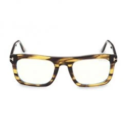 Tom Ford 52MM Blue Filter Rectangular Glasses For Men
