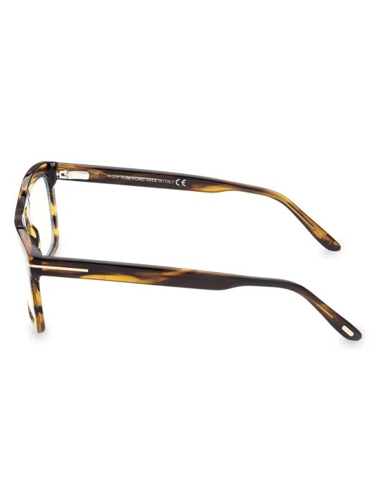 Tom Ford 52MM Blue Filter Rectangular Glasses For Men 4 Tom Ford 52MM Blue Filter Rectangular Glasses For Men - Image 4