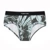 Tom Ford Logo Waistband Aqua Briefs For Men