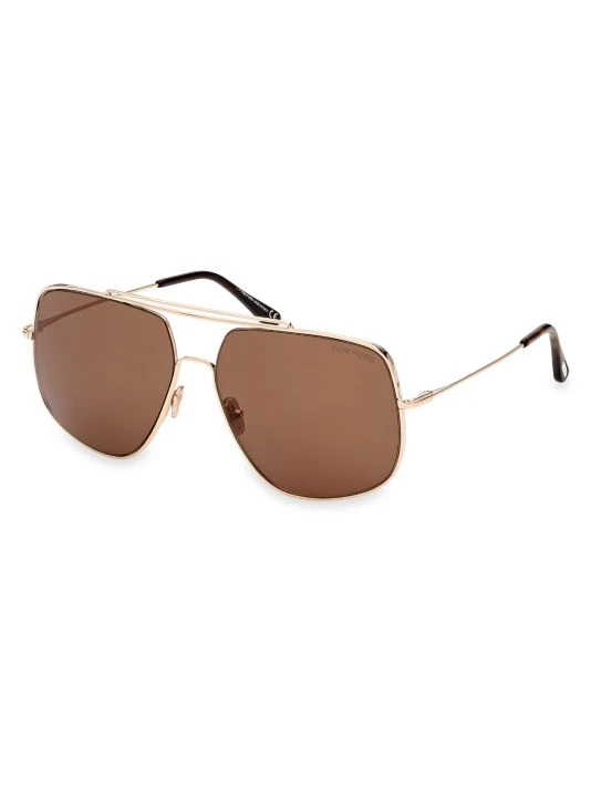 Tom Ford 61MM Square Metal Sunglasses For Men 2 Tom Ford 61MM Square Metal Sunglasses For Men - Image 2