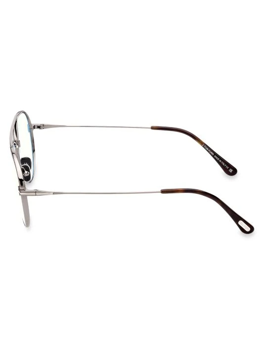 Tom Ford 56MM Aviator Blue Block Glasses For Men 4 Tom Ford 56MM Aviator Blue Block Glasses For Men - Image 4