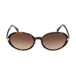 Tom Ford Raquel 56MM Round Sunglasses