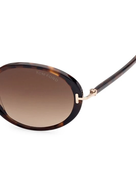 Tom Ford Raquel 56MM Round Sunglasses 3 Tom Ford Raquel 56MM Round Sunglasses - Image 3