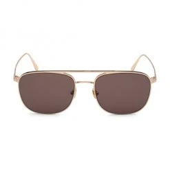 Tom Ford 56MM Rose Gold Navigator Sunglasses For Men