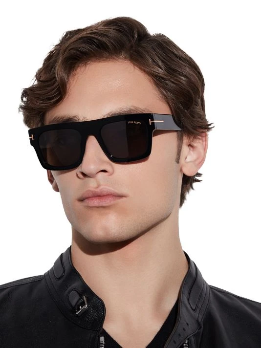 Tom Ford Fausto 53MM Rectangular Sunglasses 4 Tom Ford Fausto 53MM Rectangular Sunglasses - Image 4