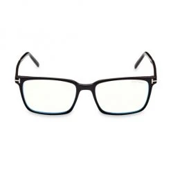 Tom Ford Rectangle 55MM Blue Filter Eyeglasses For Men
