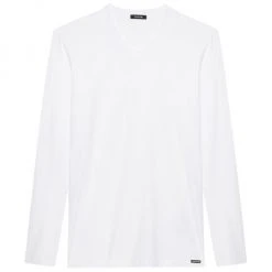 Tom Ford V-Neck Long Sleeves T-Shirt For Men White -Tom Ford Sales Shop unnamed file 857