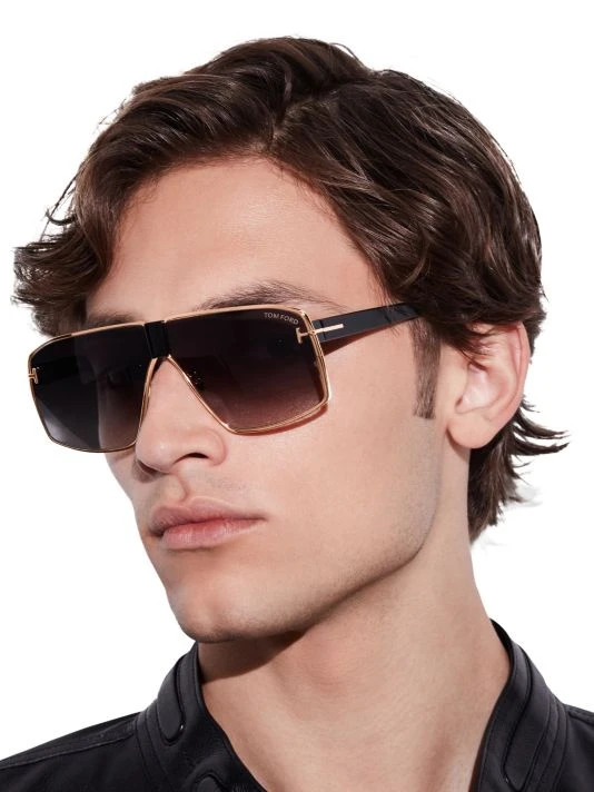 Tom Ford Reno 66MM Shield Sunglasses 4 Tom Ford Reno 66MM Shield Sunglasses - Image 4