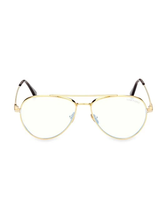 Tom Ford 56MM Aviator Blue Light Block Readers For Men 1 Tom Ford 56MM Aviator Blue Light Block Readers For Men