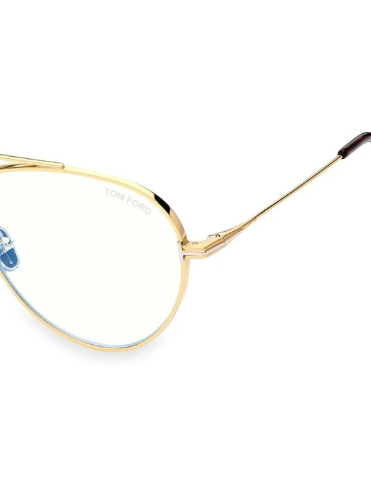 Tom Ford 56MM Aviator Blue Light Block Readers For Men 3 Tom Ford 56MM Aviator Blue Light Block Readers For Men - Image 3
