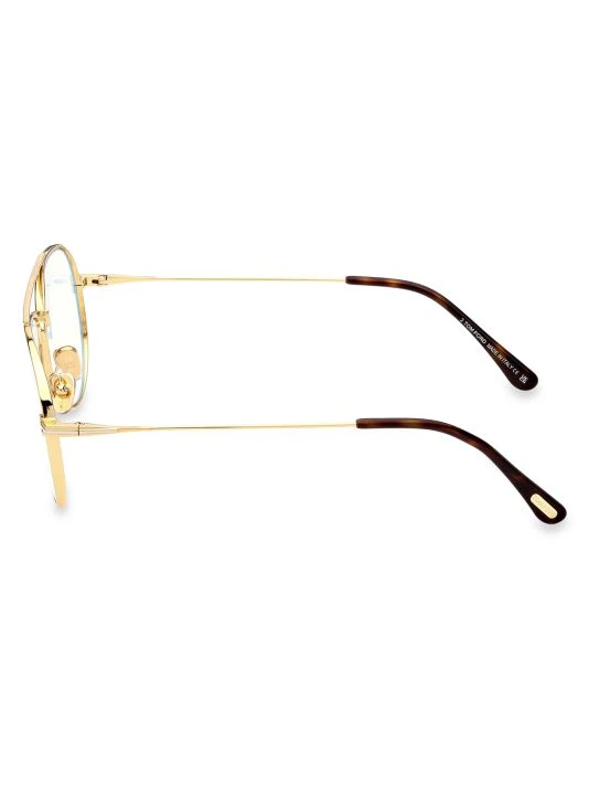 Tom Ford 56MM Aviator Blue Light Block Readers For Men 4 Tom Ford 56MM Aviator Blue Light Block Readers For Men - Image 4